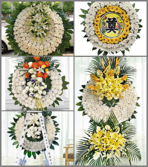 四川成都郫都区三道堰镇青杠树村花圈速递