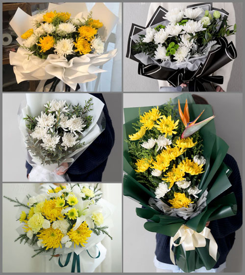 四川成都郫都区三道堰镇青杠树村白事花束代送